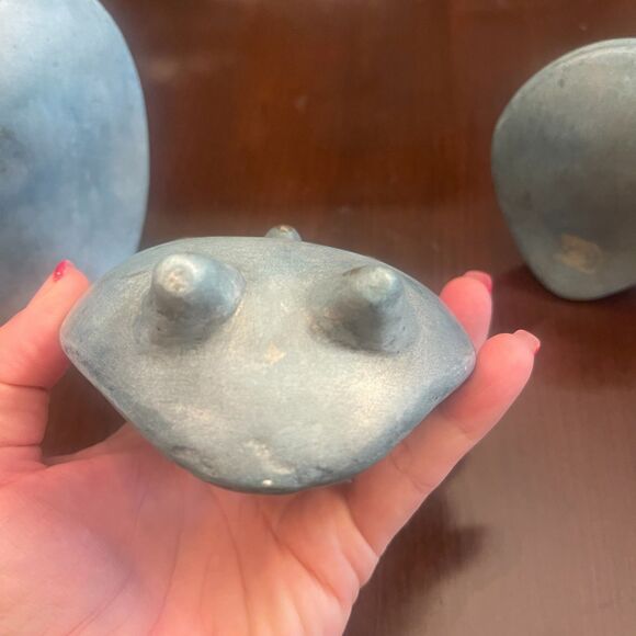 VTG Mexican Handmade Pottery Set Owl Figurines Folk Art Decor Boho Southwestern - Picture 7 of 14